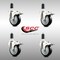 Service Caster 4 Inch 316SS Black Poly Swivel 1-3/8 Inch Expanding Stem Caster Set Lock Brake SCC-SS316TTLEX20S414-PPUB-BLK-138-4 - alternate 4